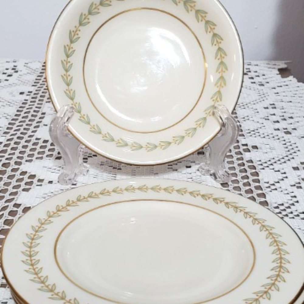 4 piece Castleton Grosvenor Bread Plates & Soup Bowl